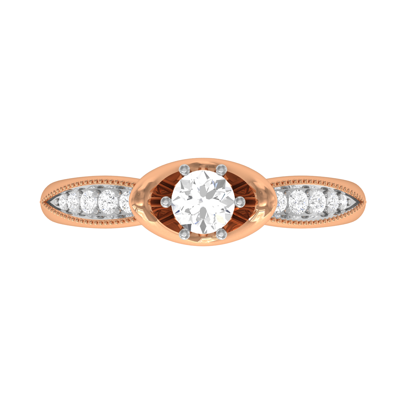 Rose Gold Plated Sterling Silver Ring