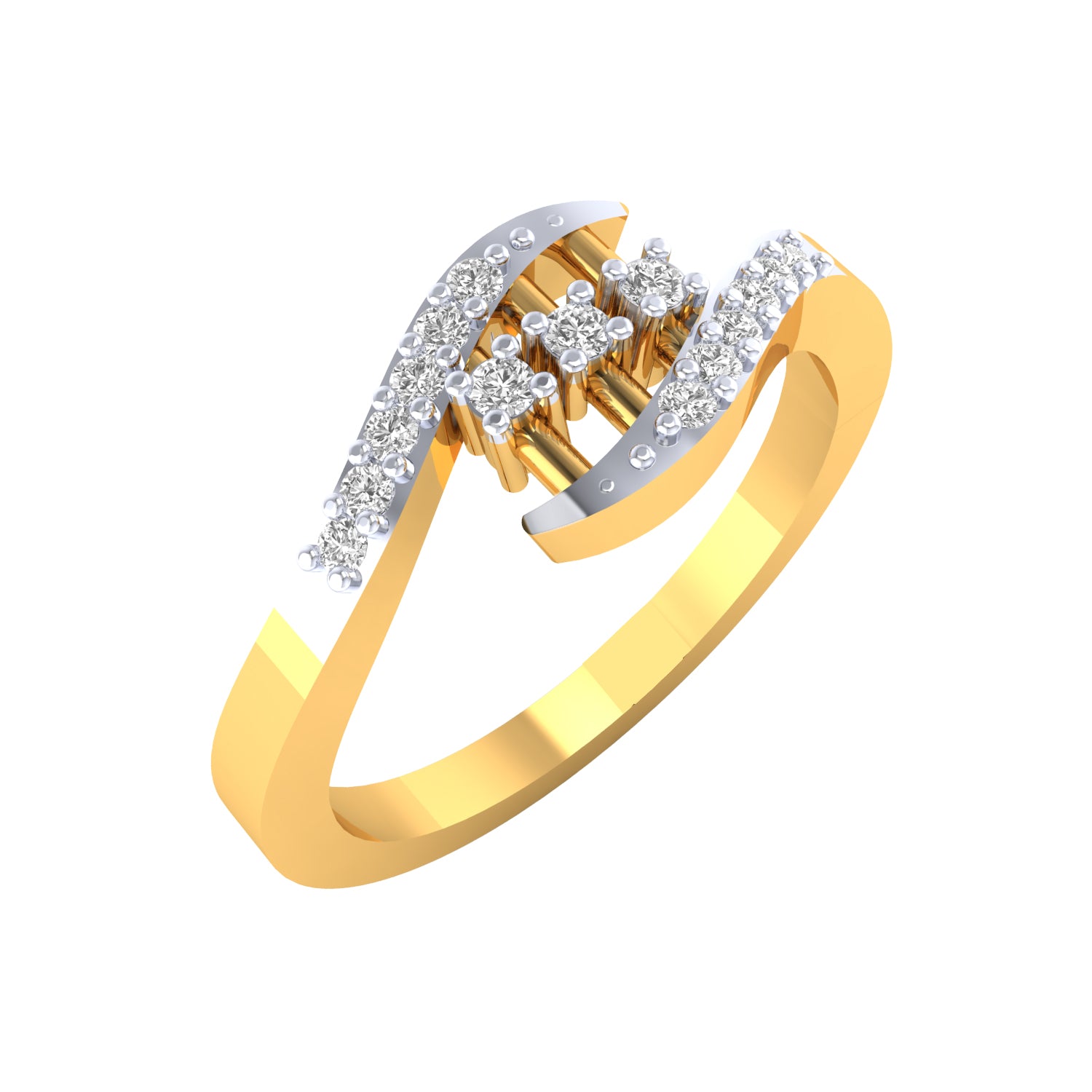 Yellow Gold Plated Sterling Silver Ring