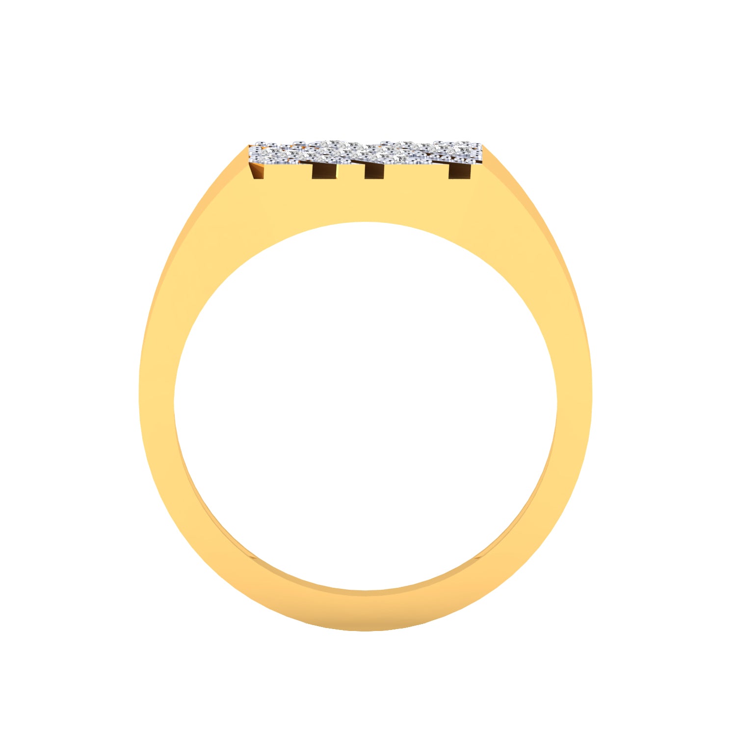 Yellow Gold Plated Sterling Silver Ring