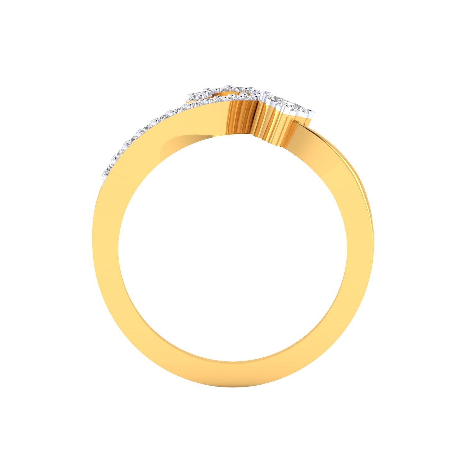Yellow Gold Plated Sterling Silver Ring