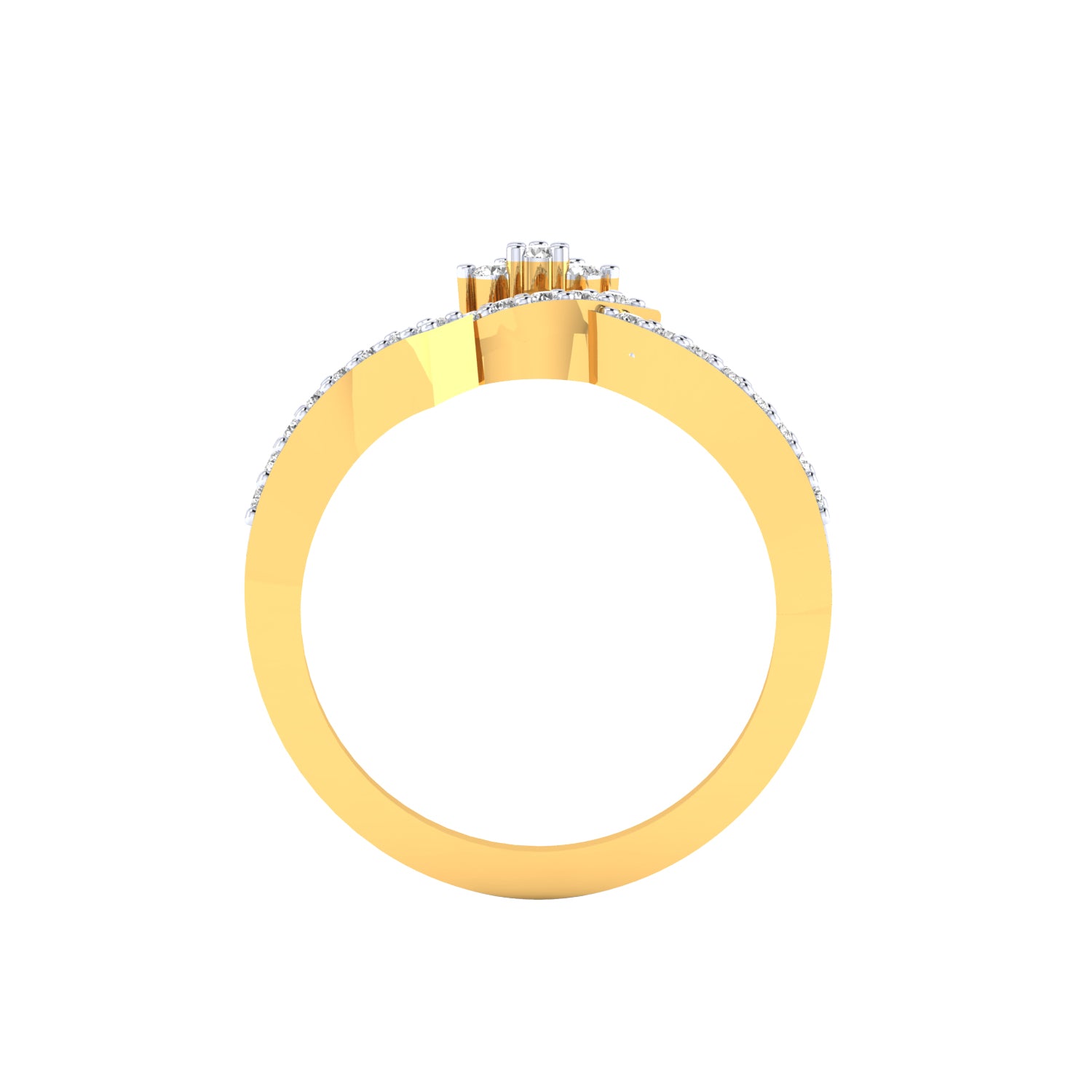 Yellow Gold Plated Sterling Silver Ring