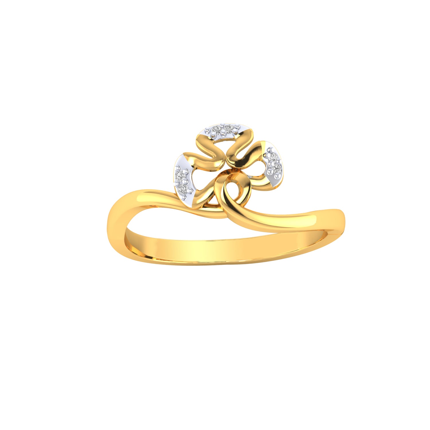 Yellow Gold Plated Sterling Silver Ring