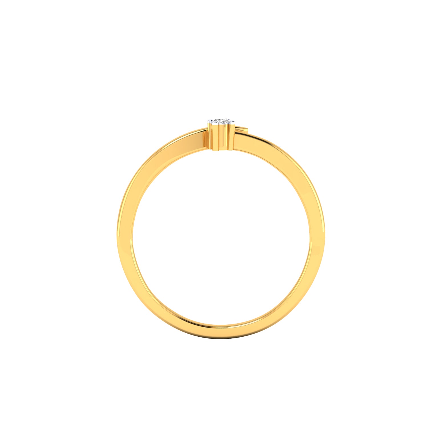 Yellow Gold Plated Sterling Silver Ring