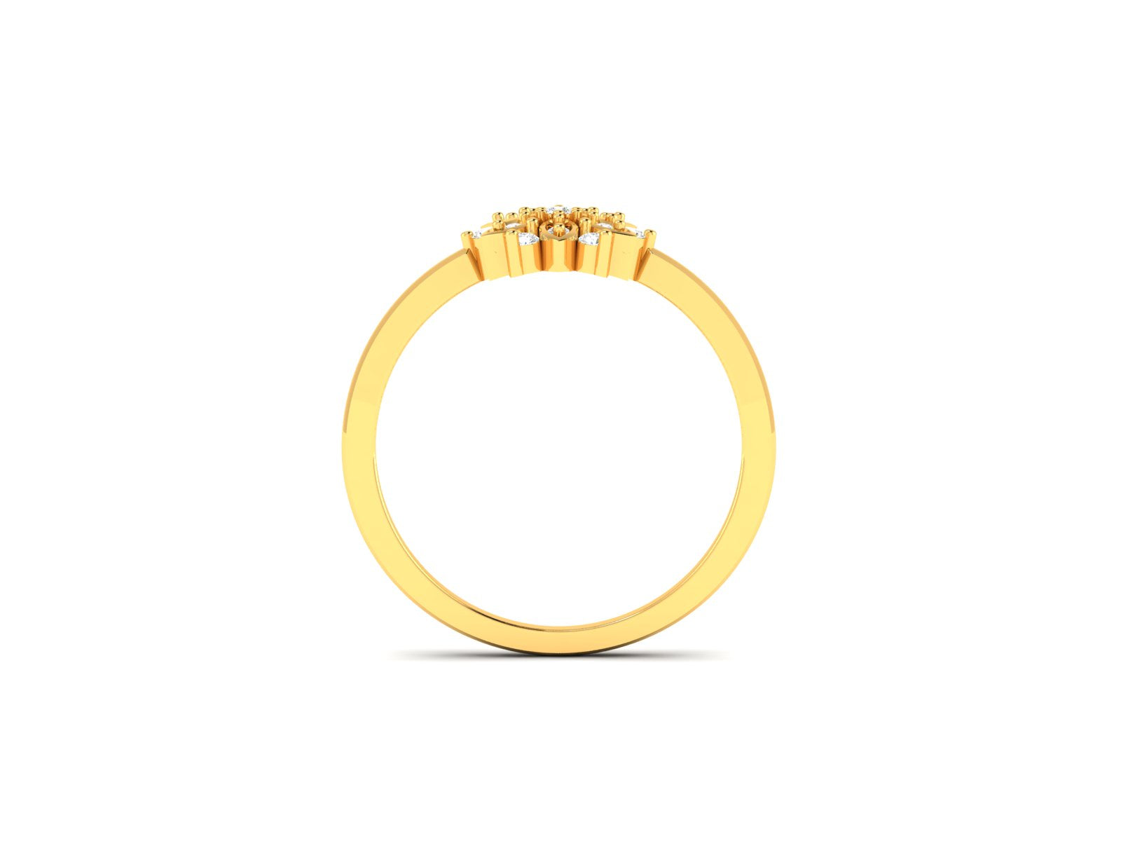 Yellow Gold Plated Sterling Silver Ring