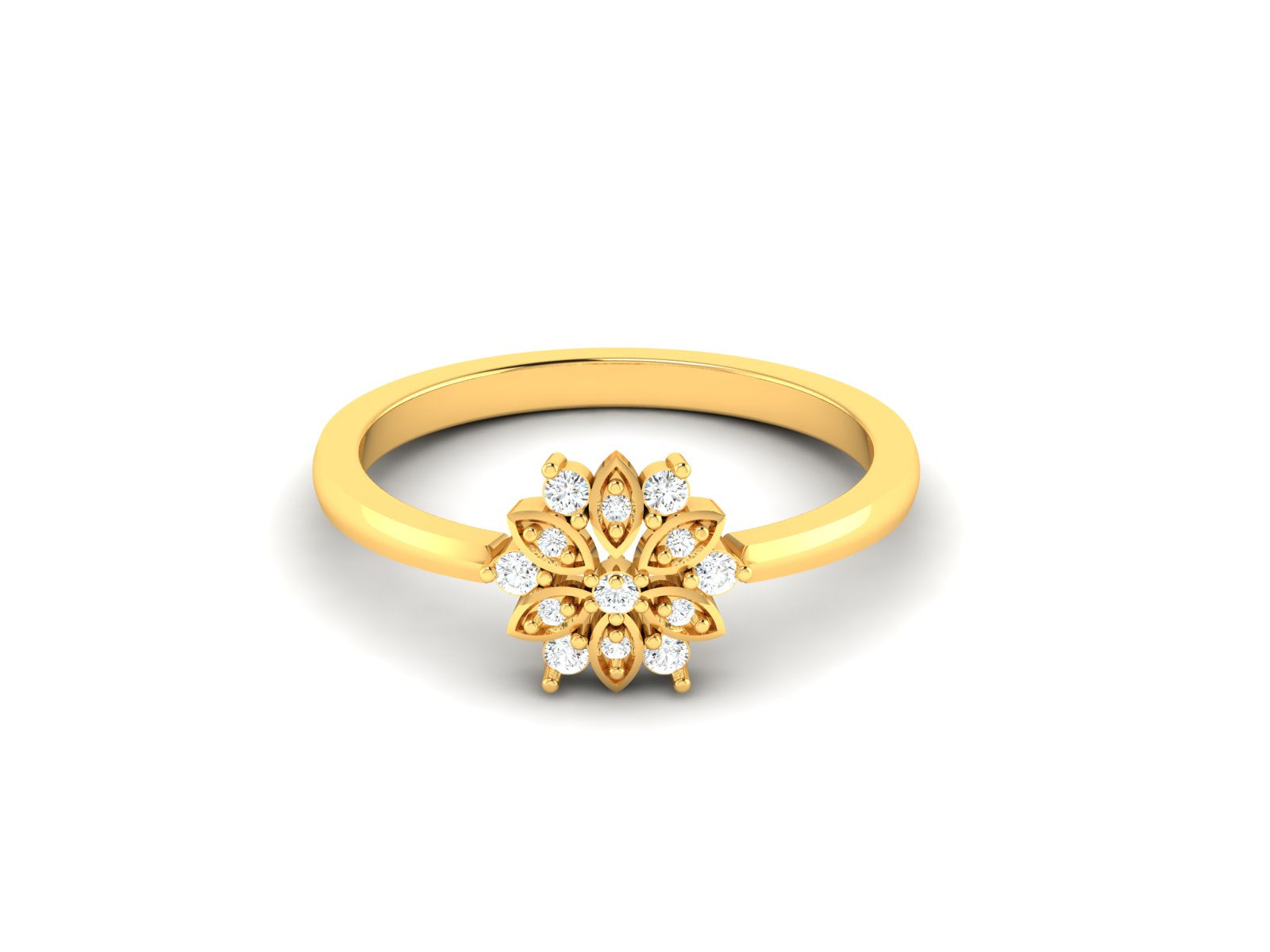 Yellow Gold Plated Sterling Silver Ring