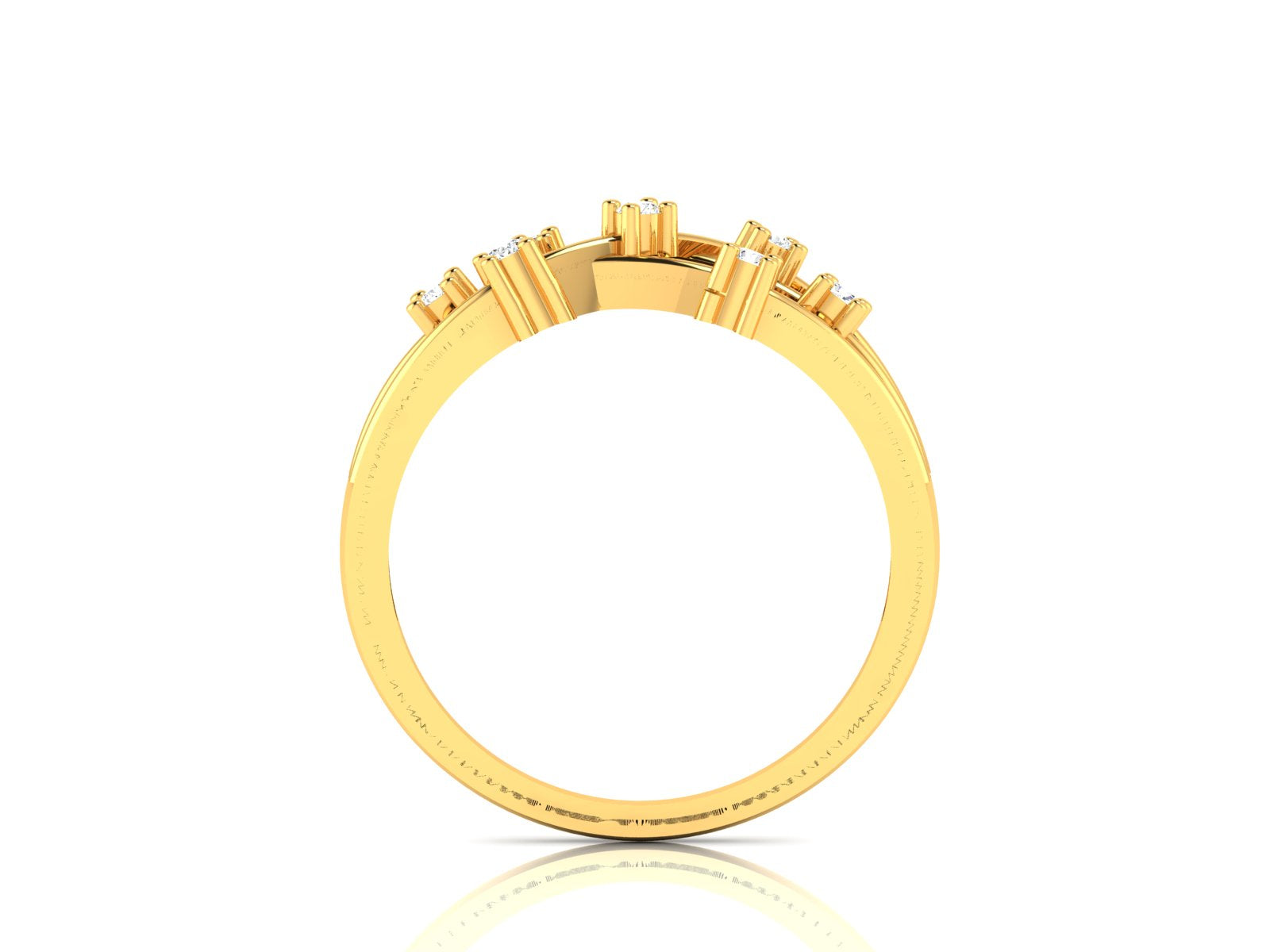 Yellow Gold Plated Sterling Silver Ring
