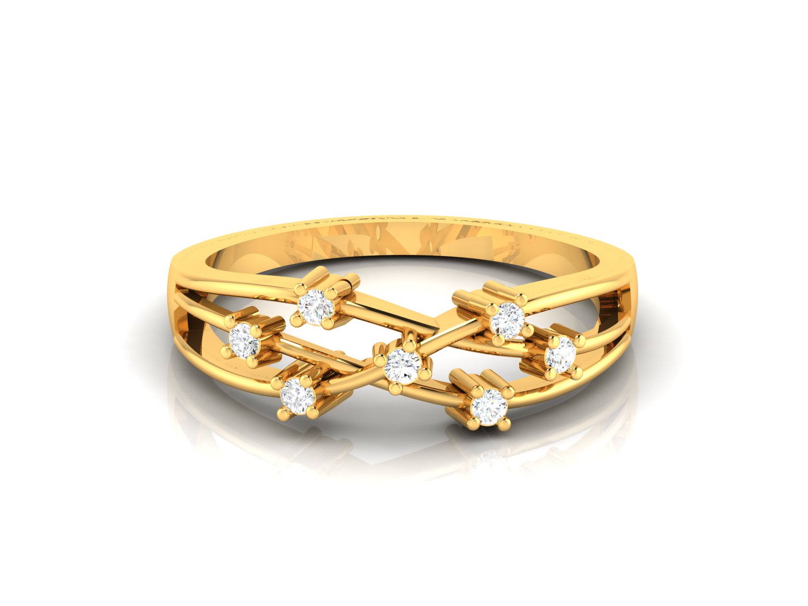 Yellow Gold Plated Sterling Silver Ring