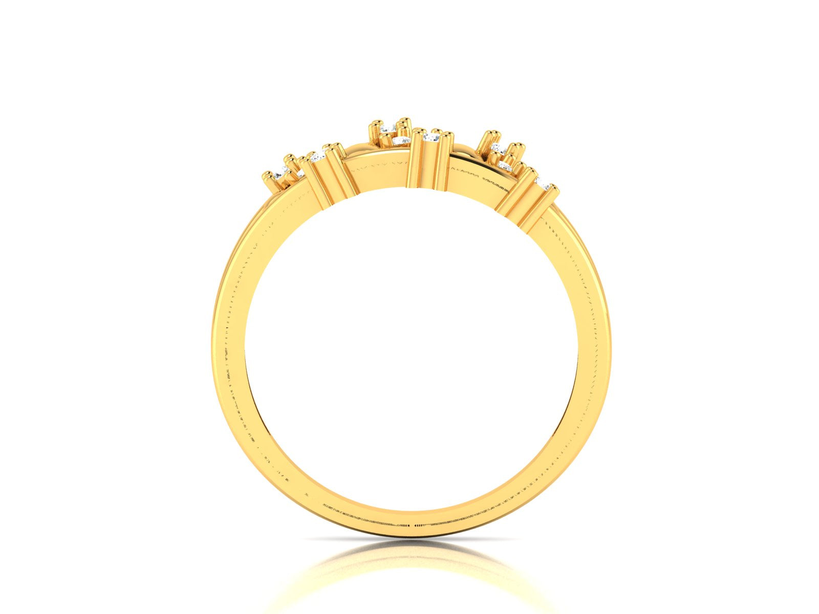Yellow Gold Plated Sterling Silver Ring