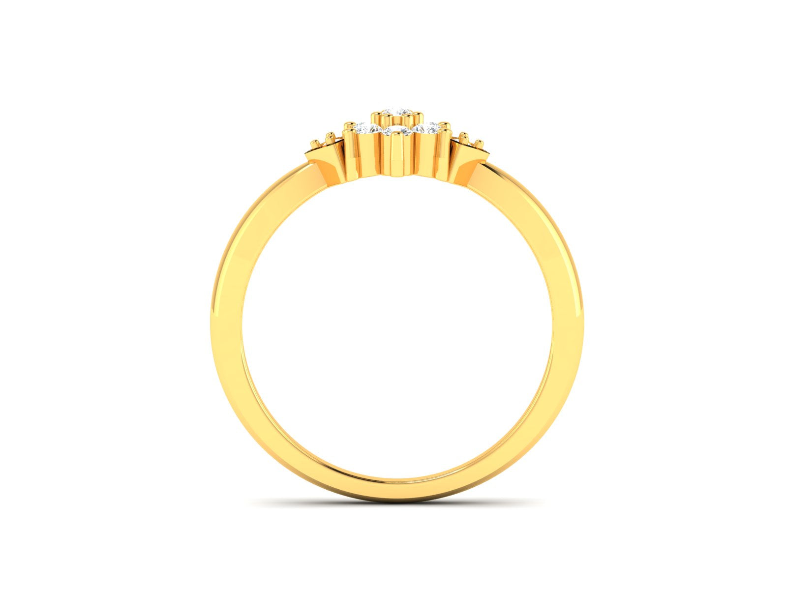 Yellow Gold Plated Sterling Silver Ring