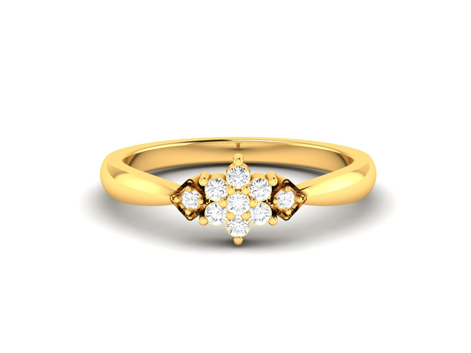 Yellow Gold Plated Sterling Silver Ring
