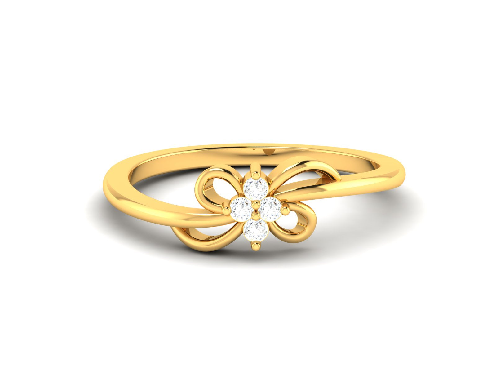 Yellow Gold Plated Sterling Silver Ring