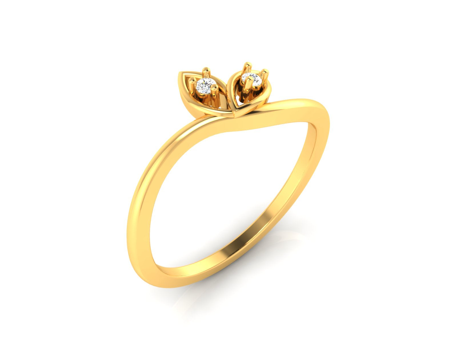 Yellow Gold Plated Sterling Silver Ring