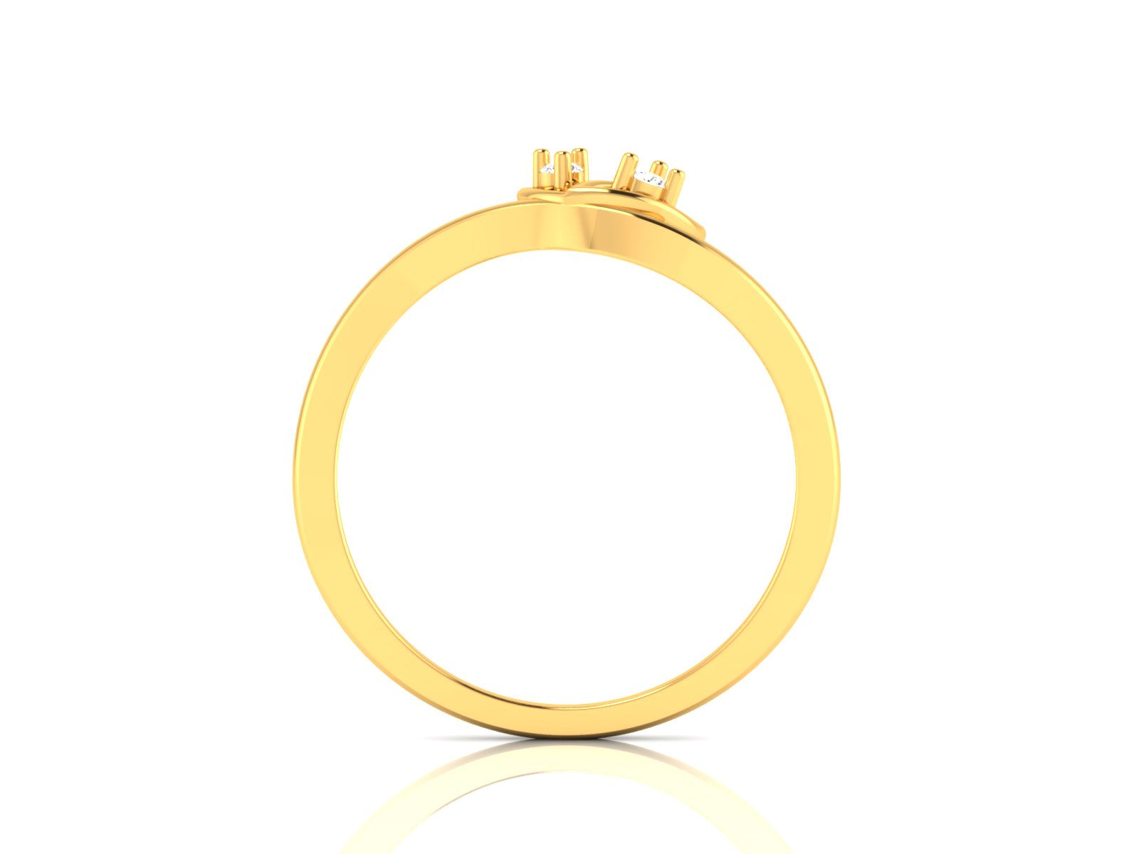 Yellow Gold Plated Sterling Silver Ring