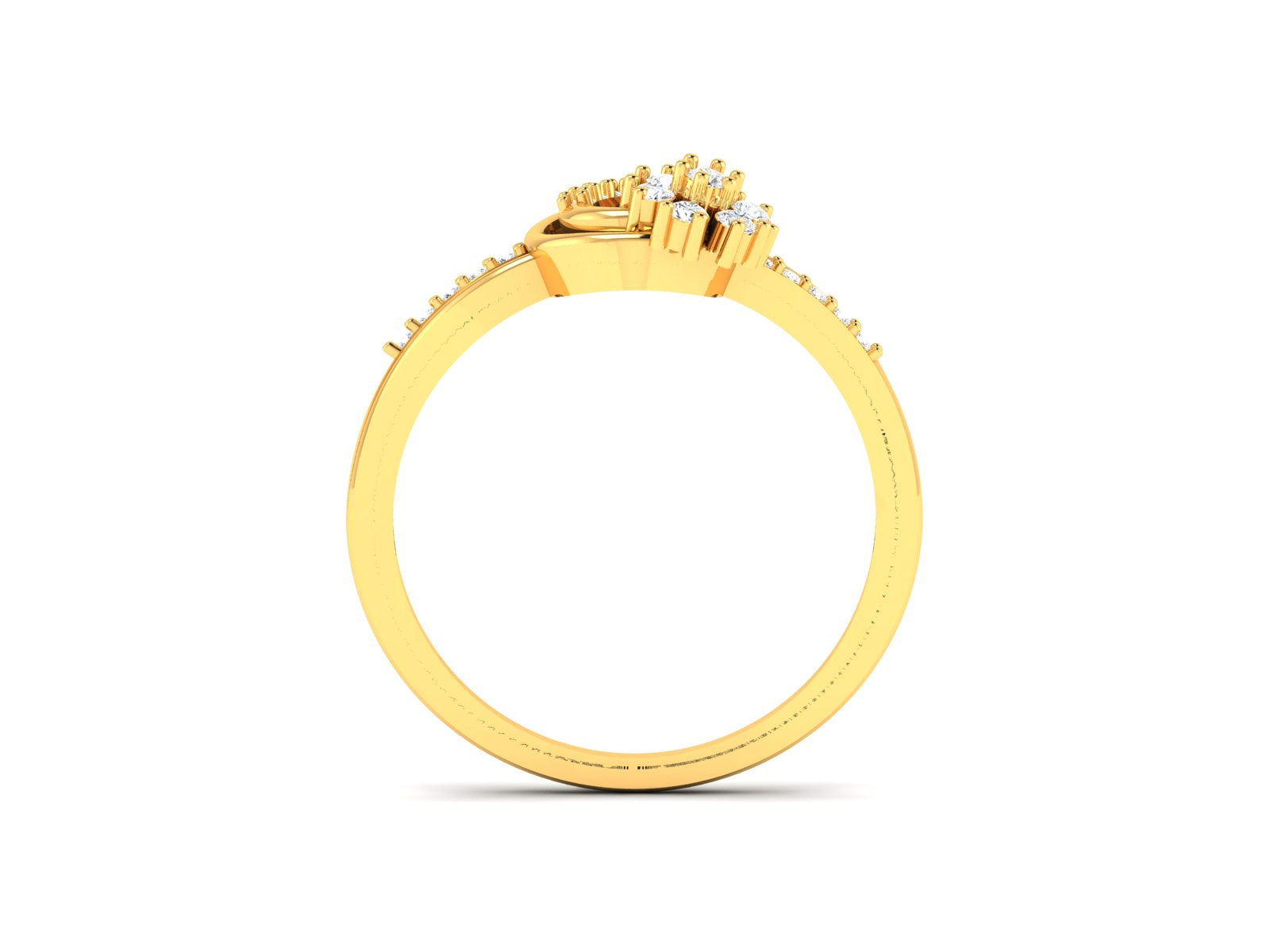 Yellow Gold Plated Sterling Silver Ring