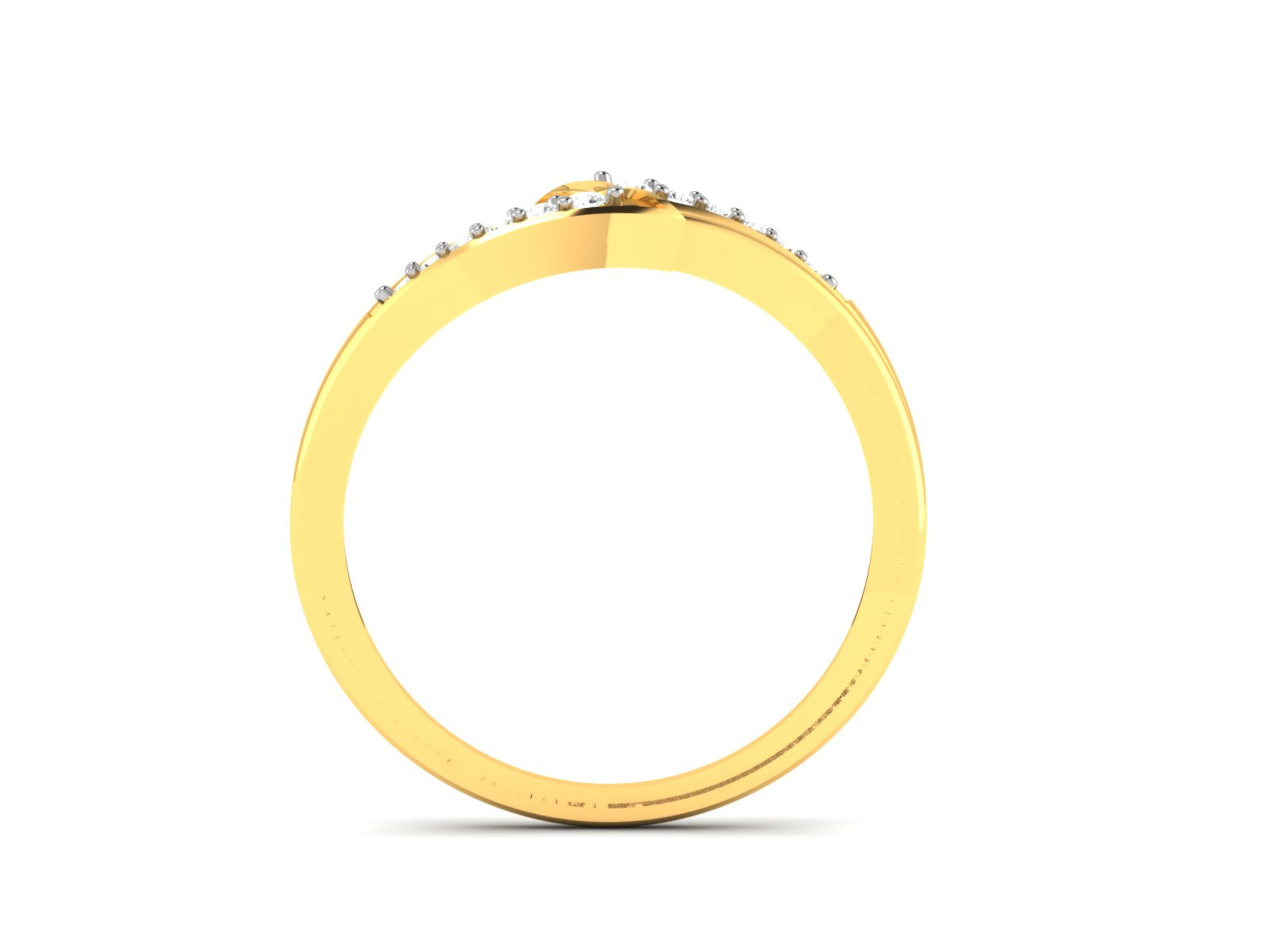 Yellow Gold Plated Sterling Silver Ring