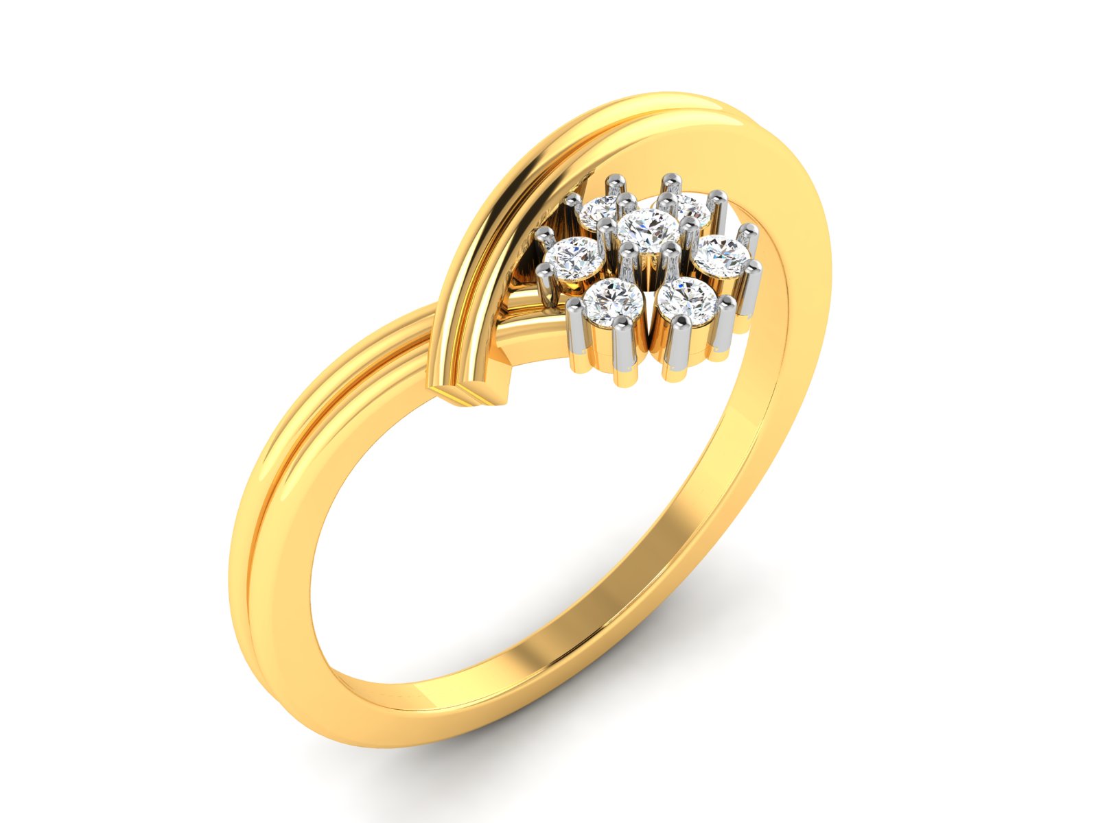 Yellow Gold Plated Sterling Silver Ring