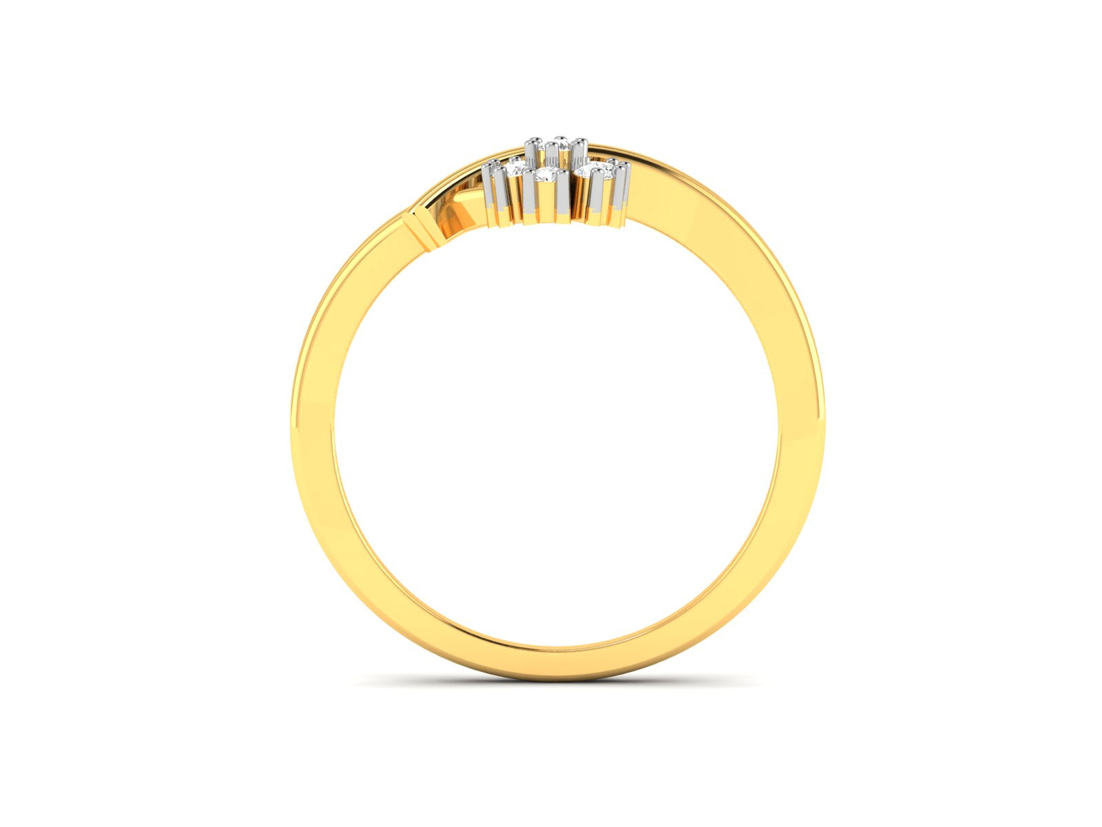 Yellow Gold Plated Sterling Silver Ring