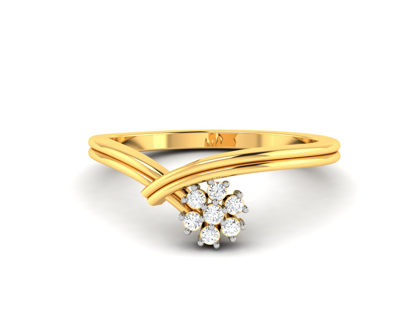 Yellow Gold Plated Sterling Silver Ring