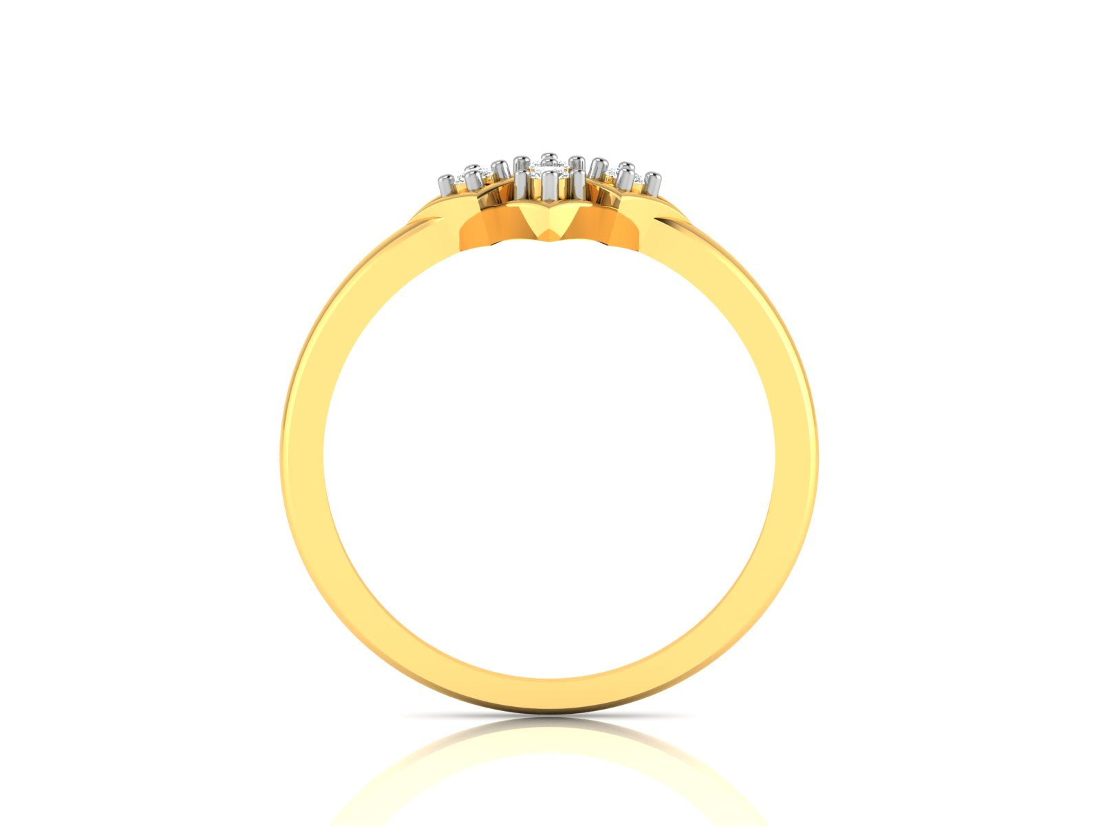Yellow Gold Plated Sterling Silver Ring