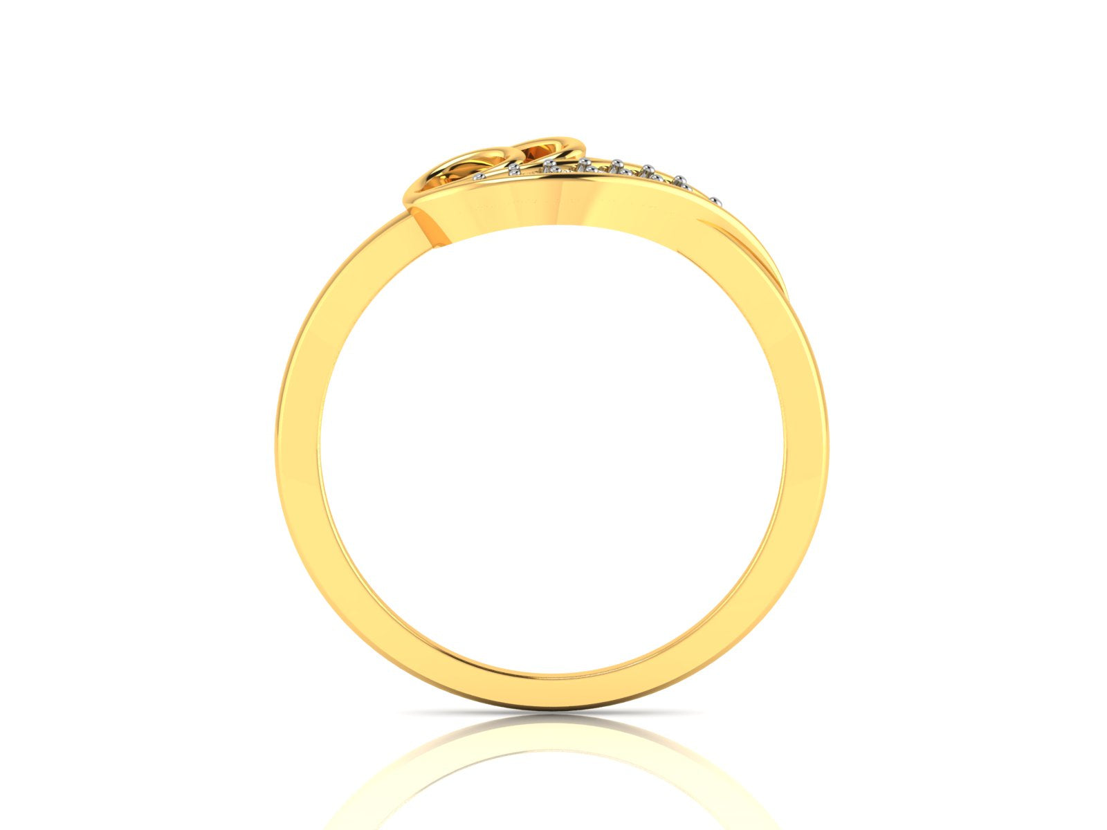Yellow Gold Plated Sterling Silver Ring