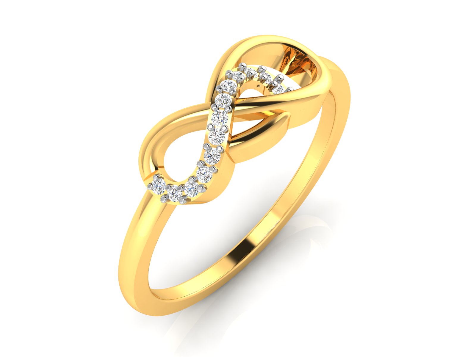 Yellow Gold Plated Sterling Silver Ring