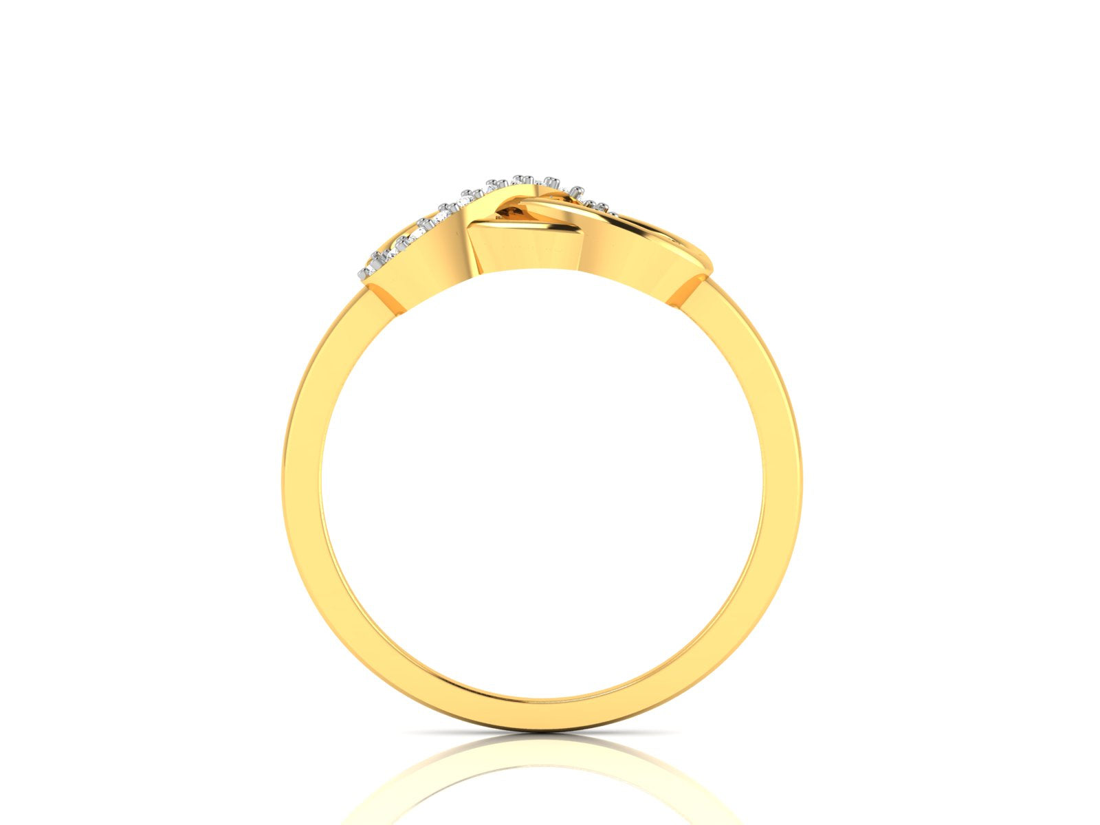 Yellow Gold Plated Sterling Silver Ring