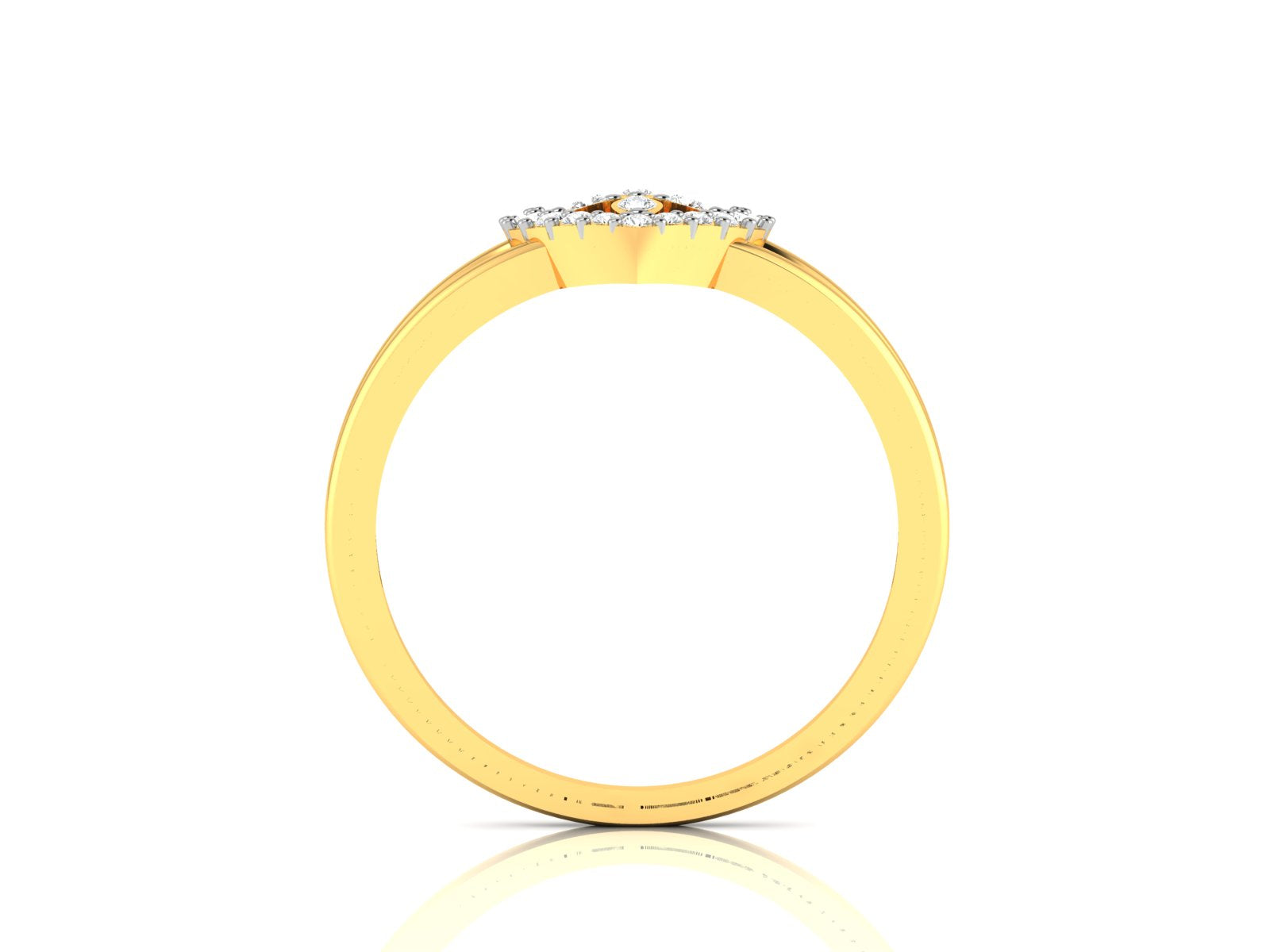 Yellow Gold Plated Sterling Silver Ring