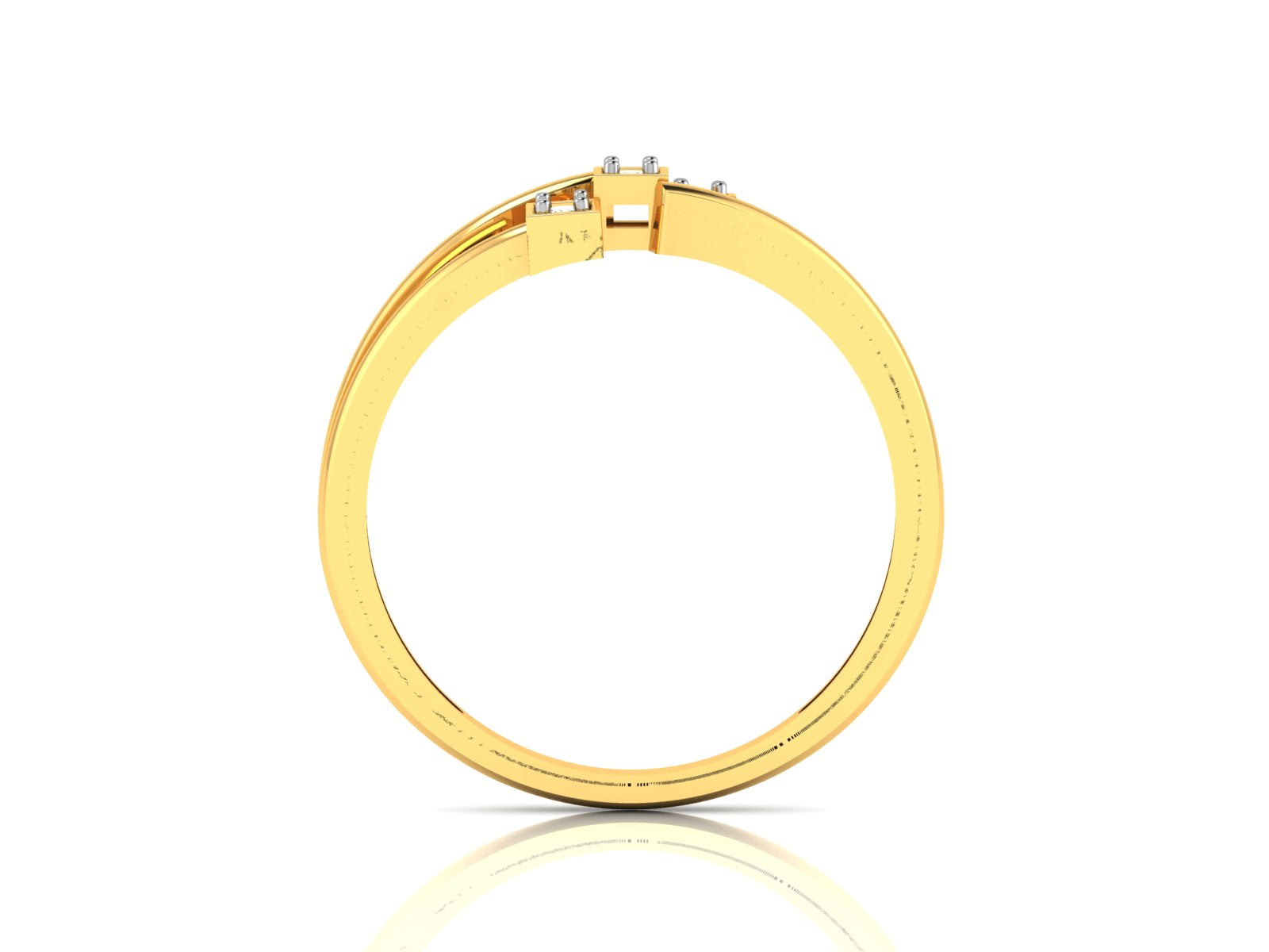 Yellow Gold Plated Sterling Silver Ring