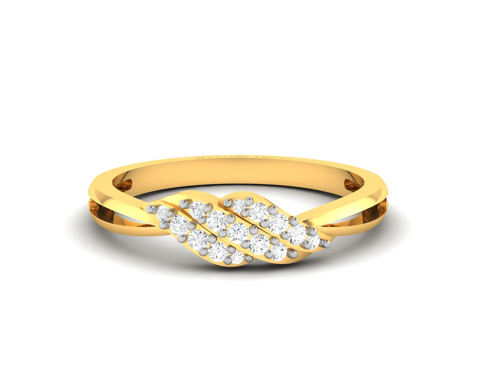 Yellow Gold Plated Sterling Silver Ring