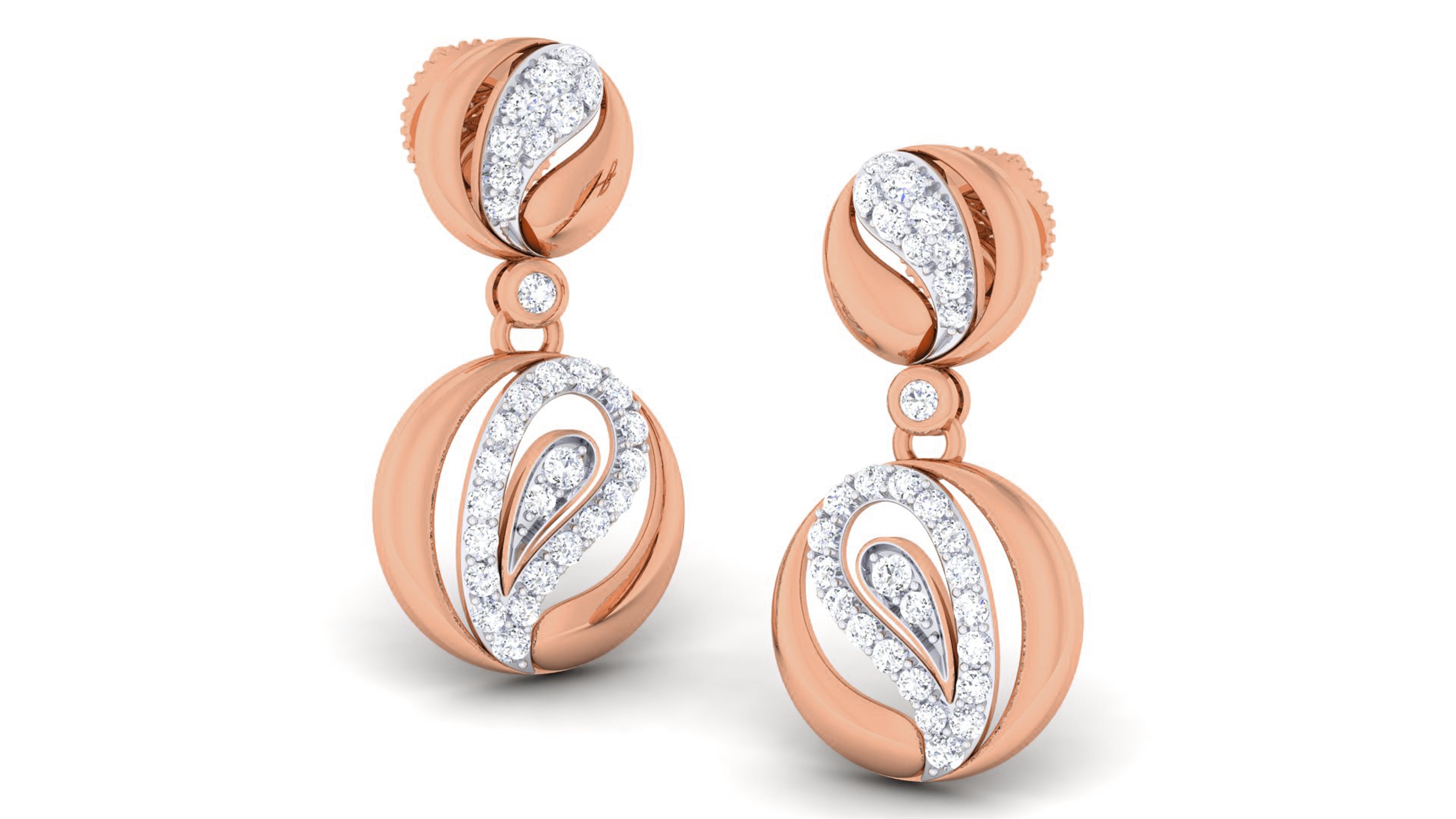 Rose Gold Earings