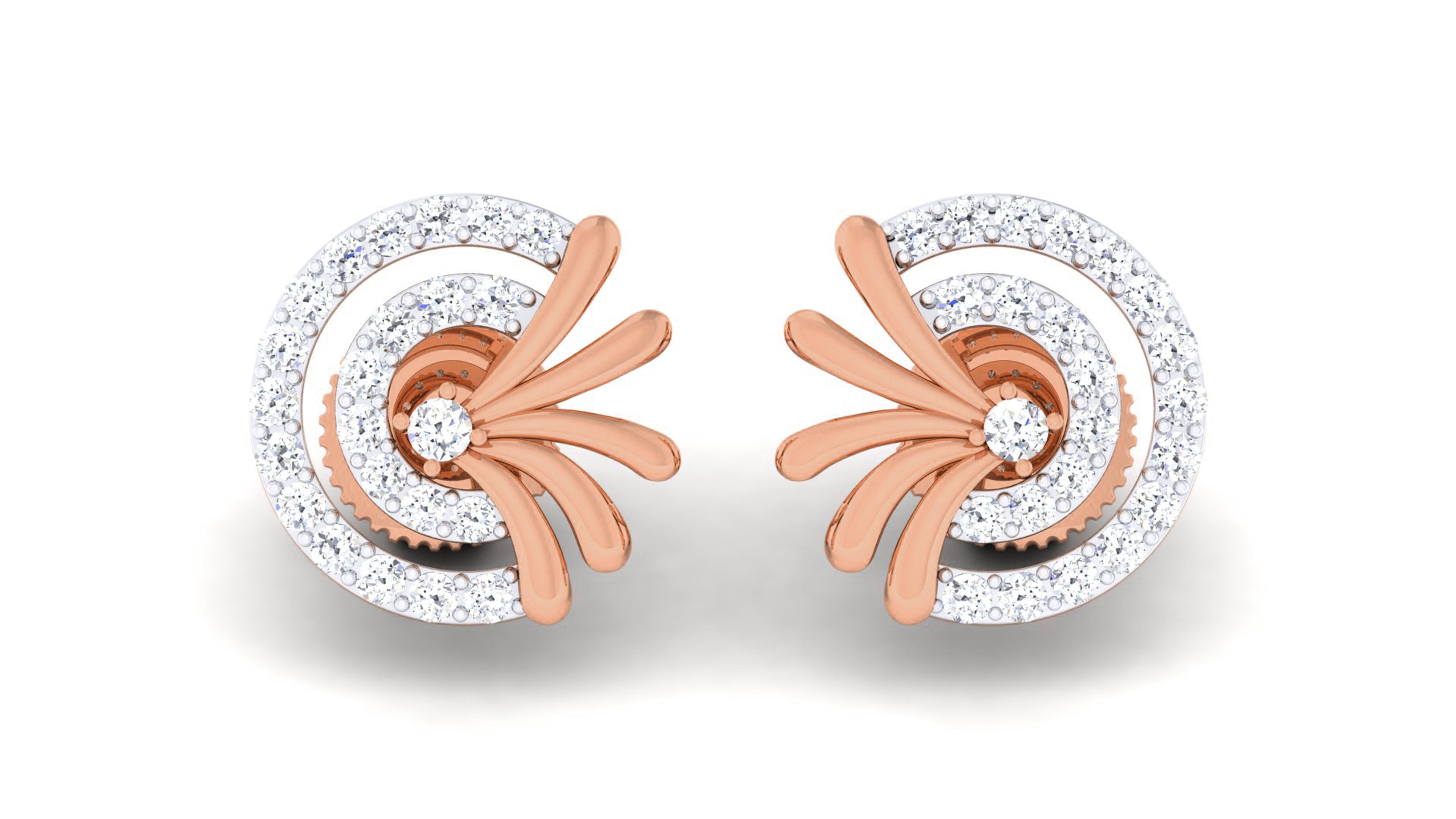 Rose Gold Earings