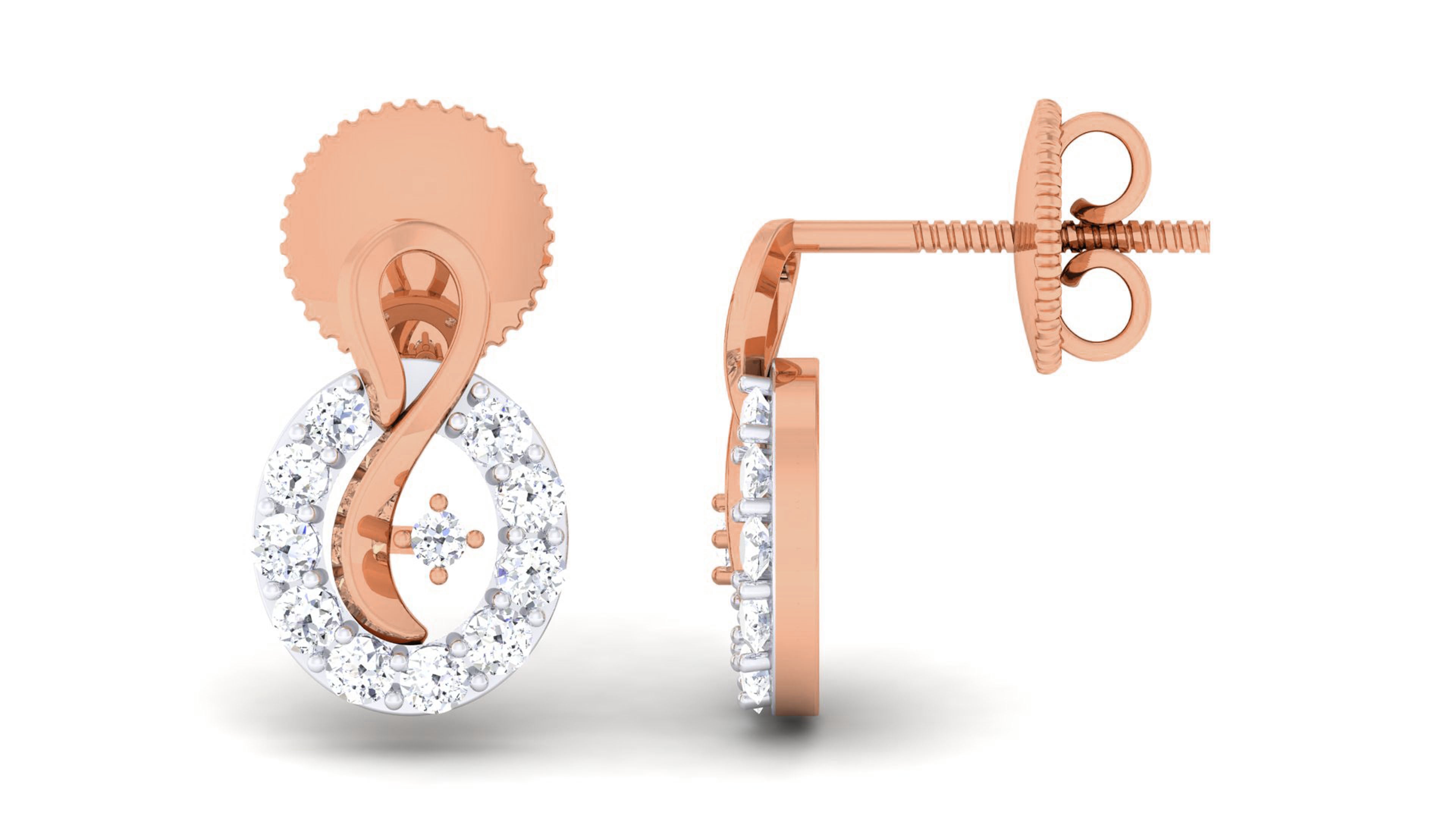 Rose Gold Earings
