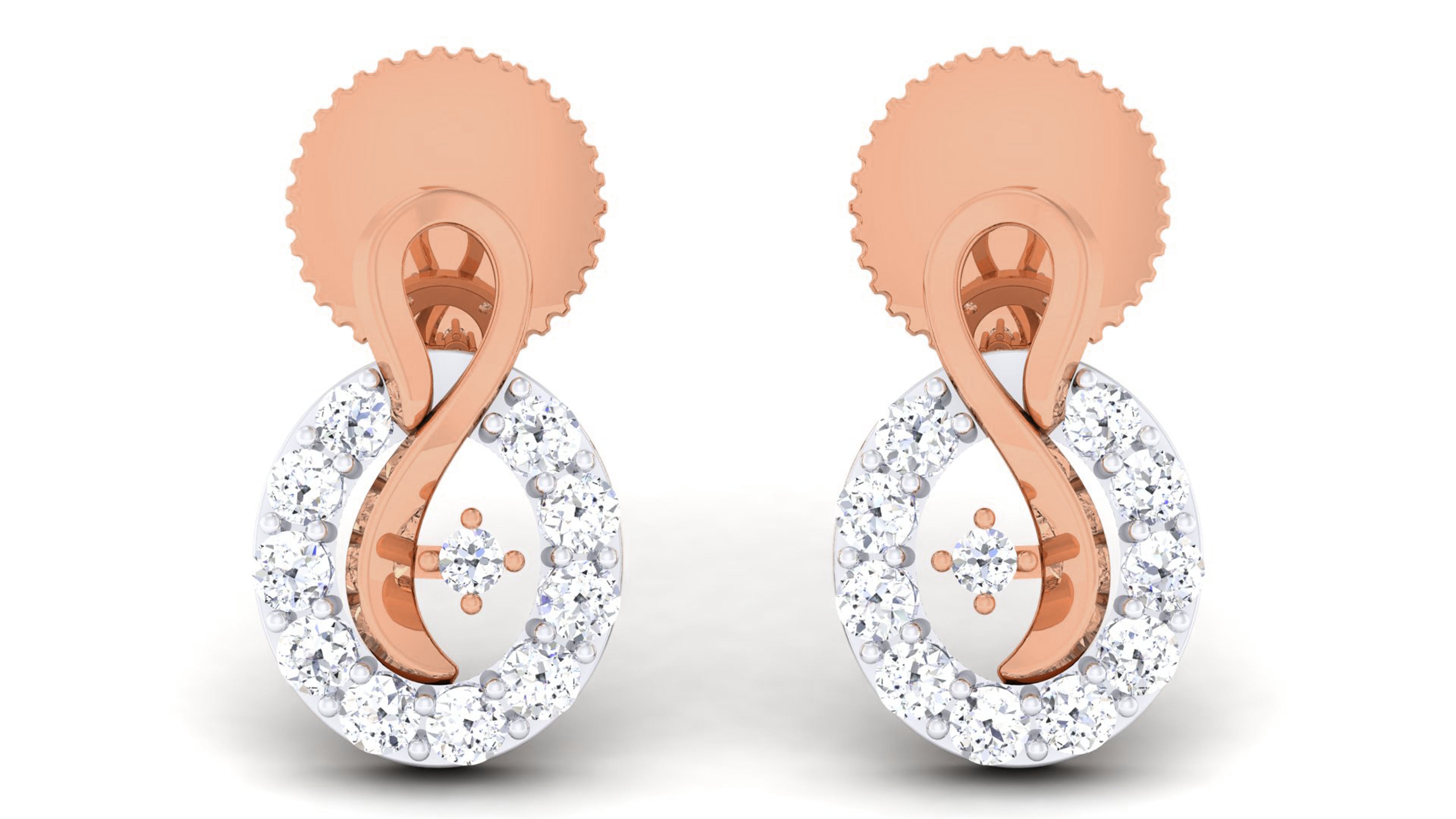 Rose Gold Earings