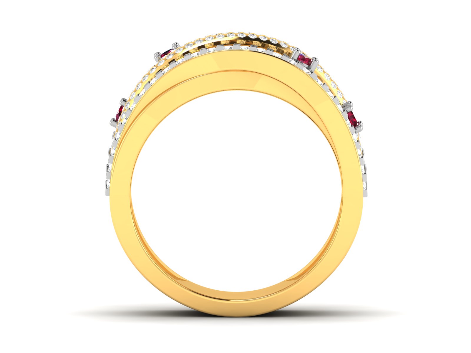 Yellow Gold Plated Sterling Silver Ring