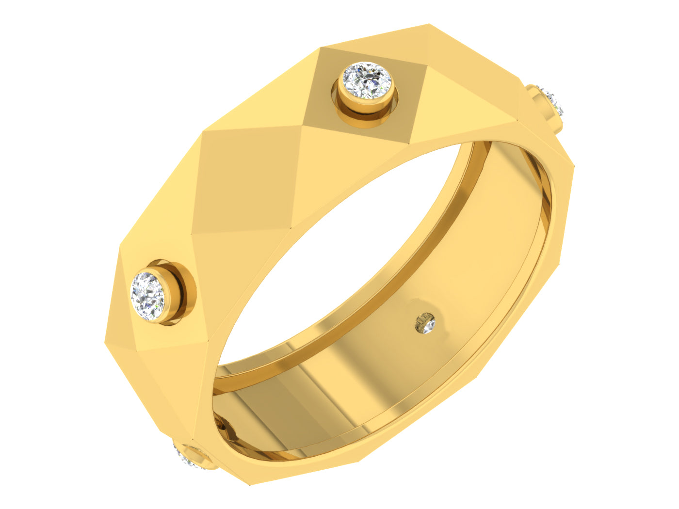 Yellow Gold Plated Sterling Silver Ring