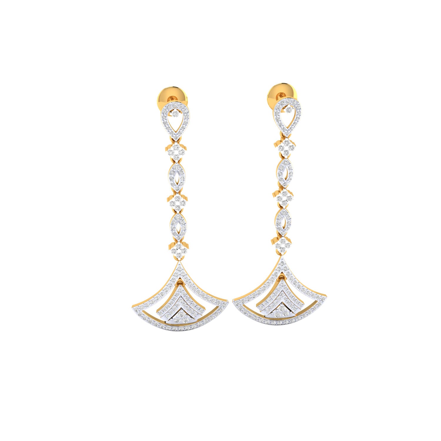 Yellow Gold Earings