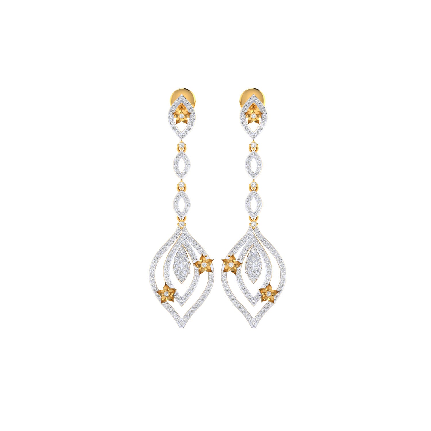 Yellow Gold Earings