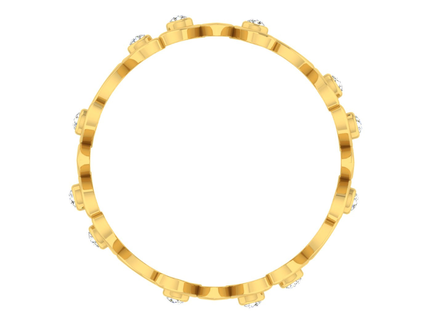 Yellow Gold Plated Sterling Silver Ring