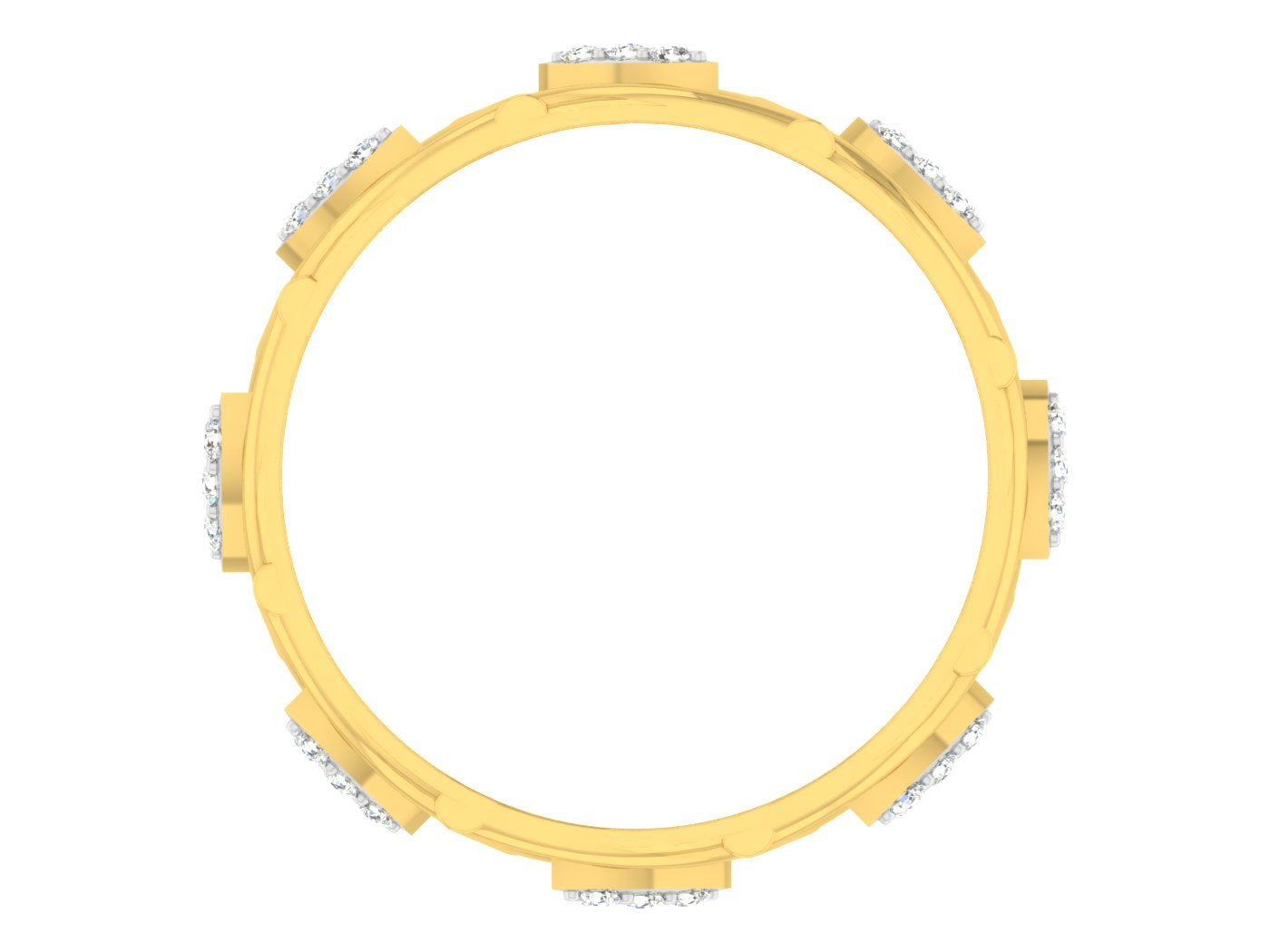 Yellow Gold Plated Sterling Silver Ring