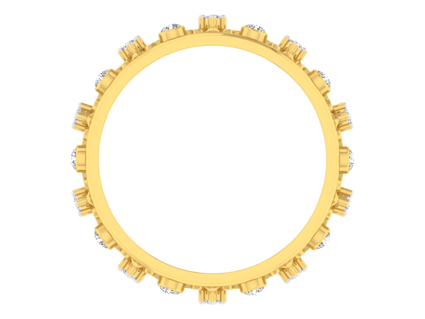 Yellow Gold Plated Sterling Silver Ring