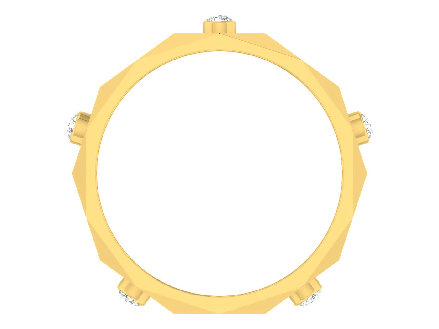 Yellow Gold Plated Sterling Silver Ring