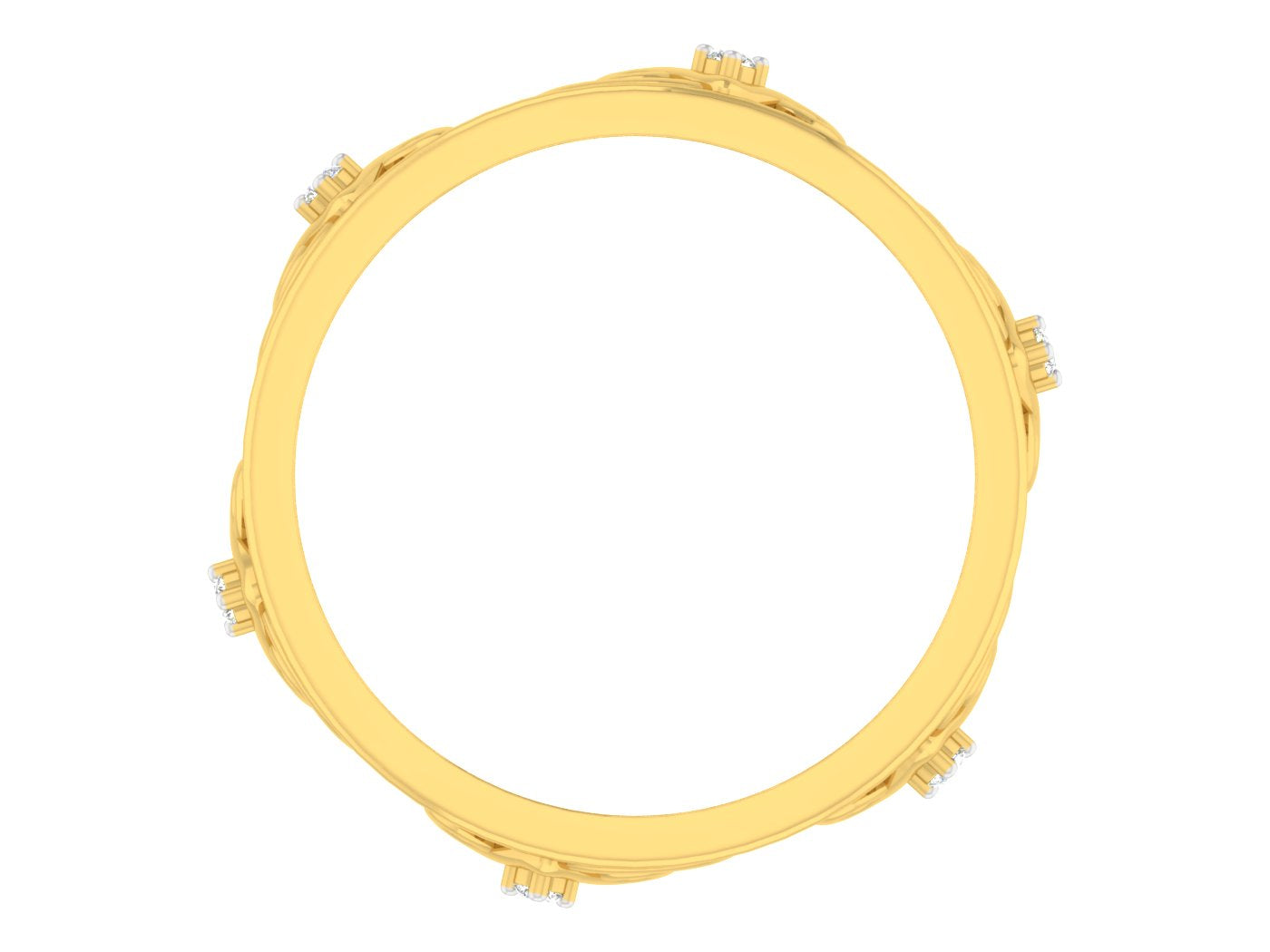 Yellow Gold Plated Sterling Silver Ring