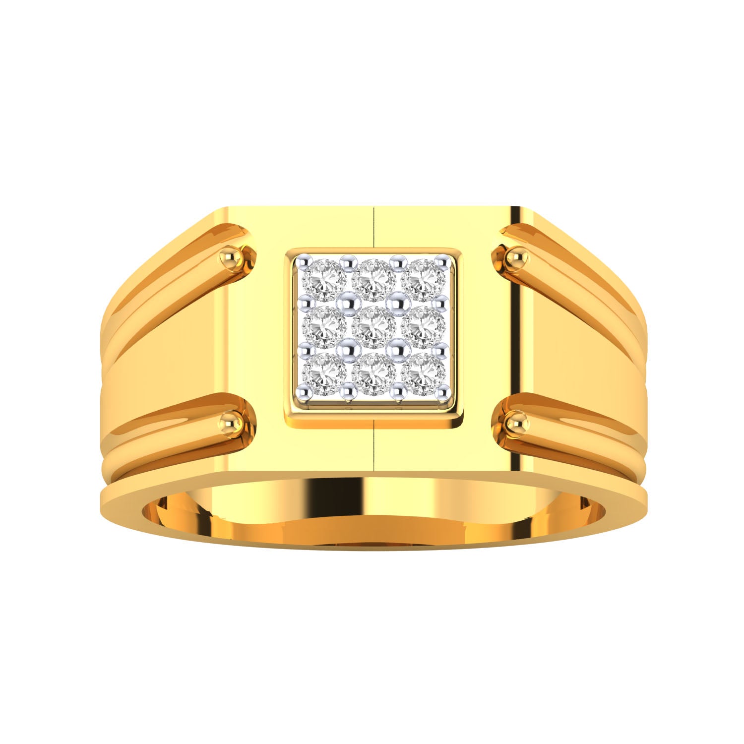 Yellow Gold Plated Sterling Silver Ring