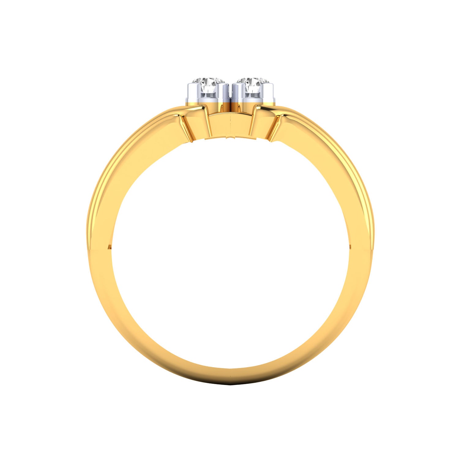 Yellow Gold Plated Sterling Silver Ring
