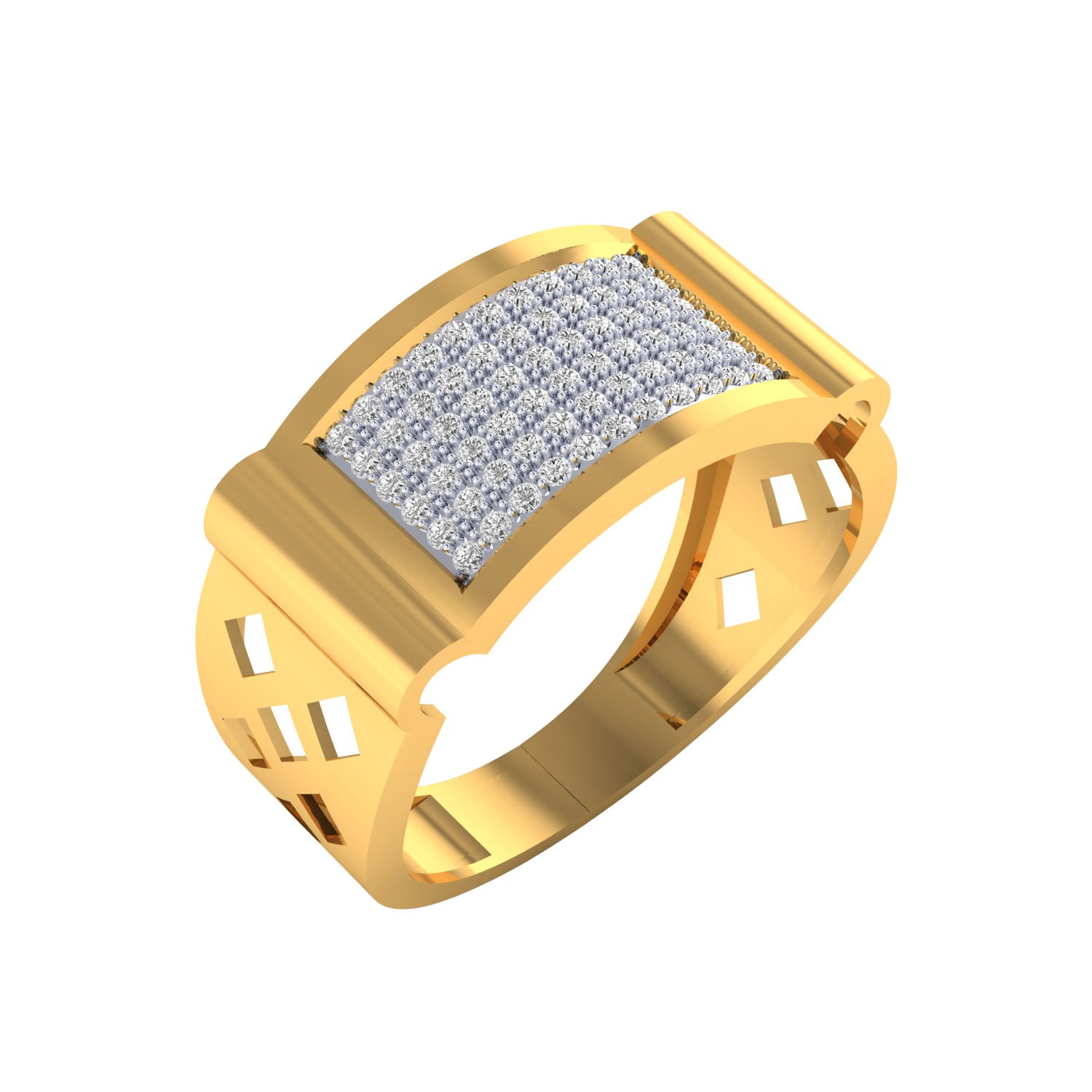 Yellow Gold Plated Sterling Silver Ring