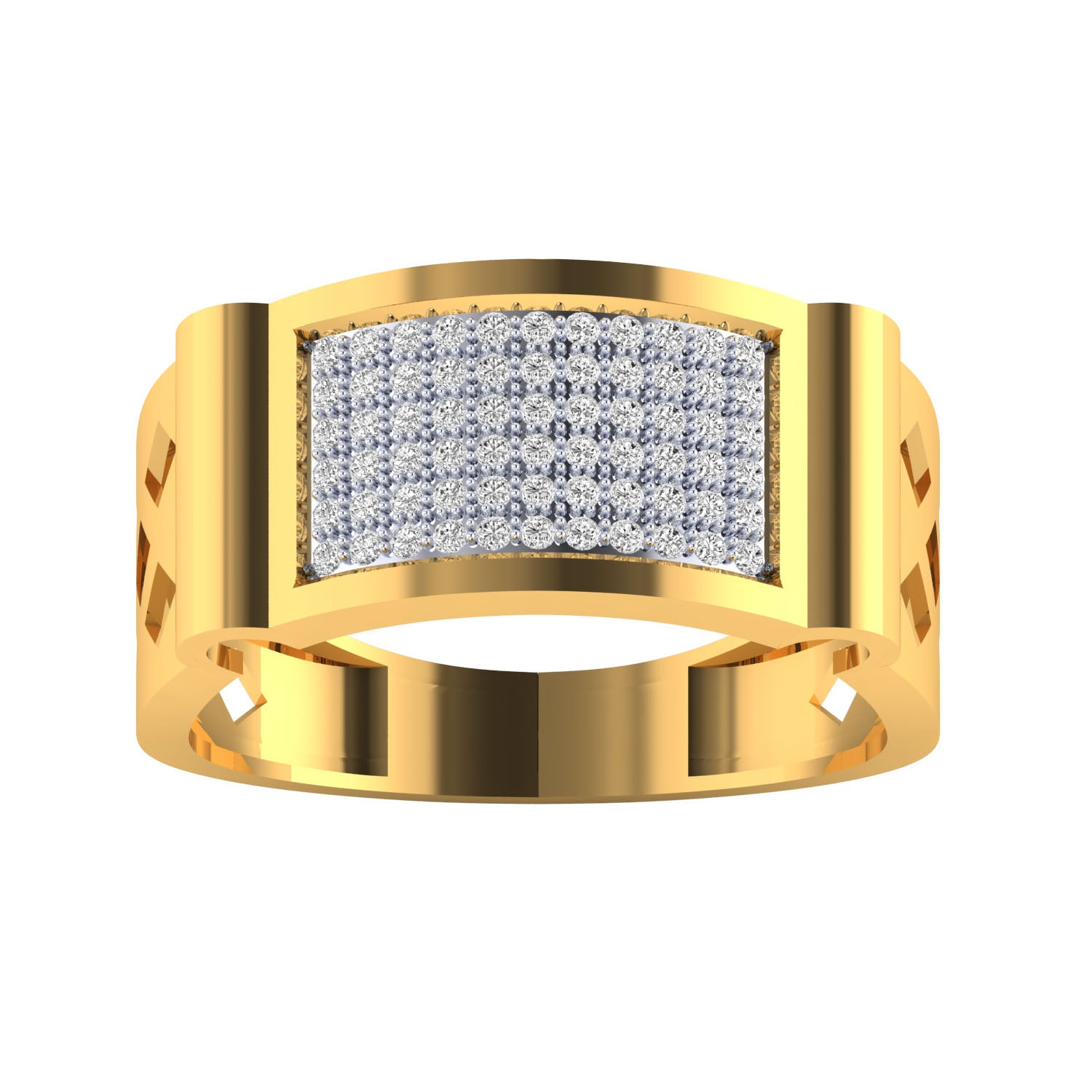 Yellow Gold Plated Sterling Silver Ring