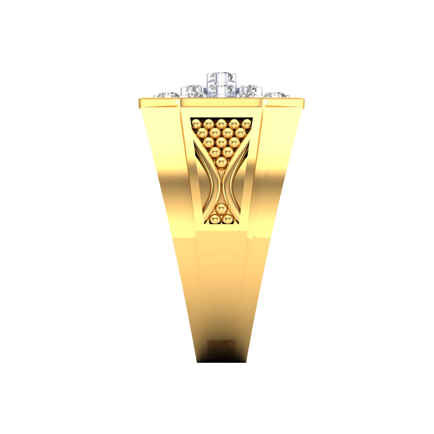 Yellow Gold Plated Sterling Silver Ring