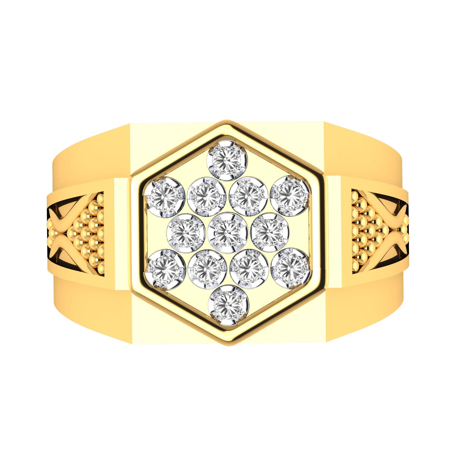 Yellow Gold Plated Sterling Silver Ring