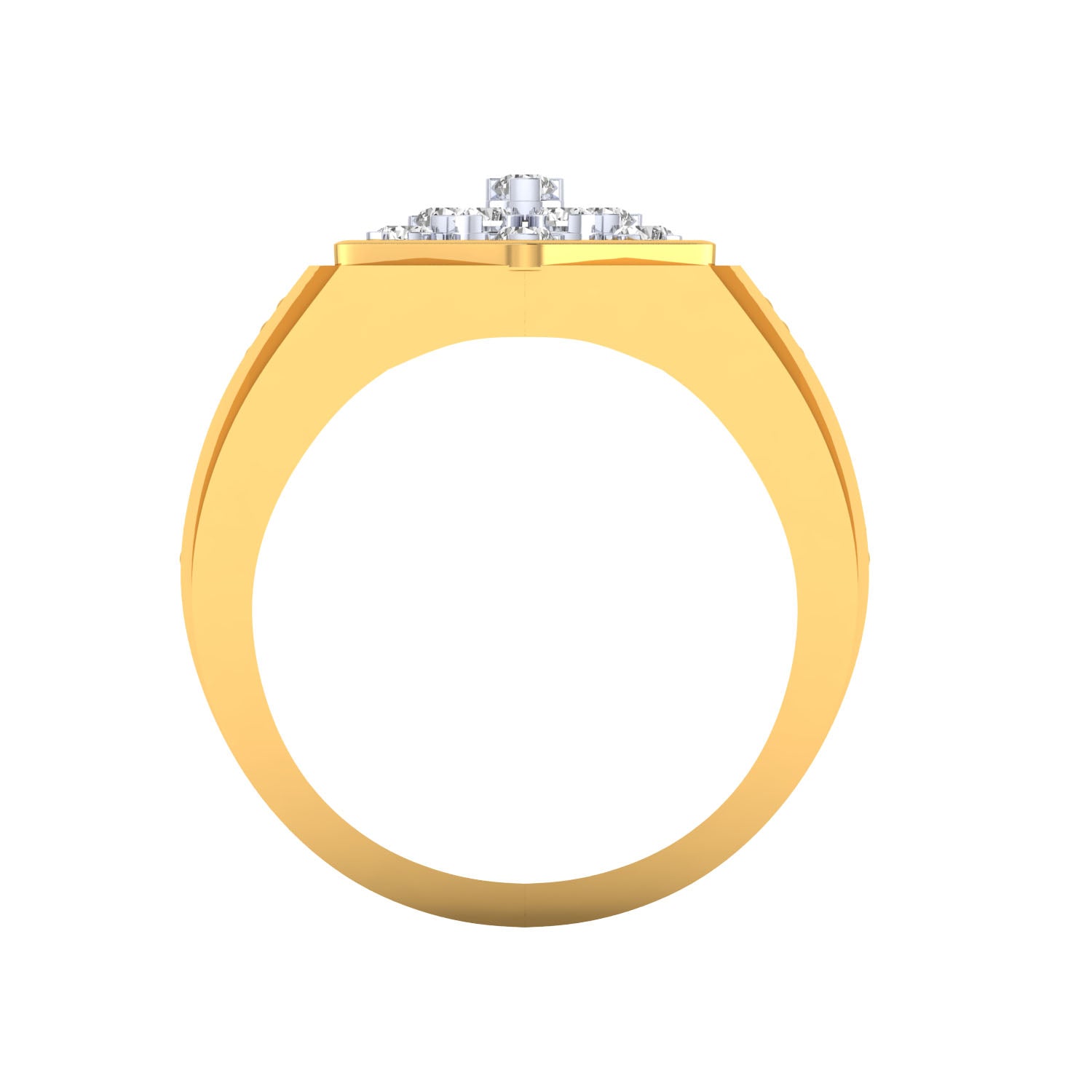 Yellow Gold Plated Sterling Silver Ring