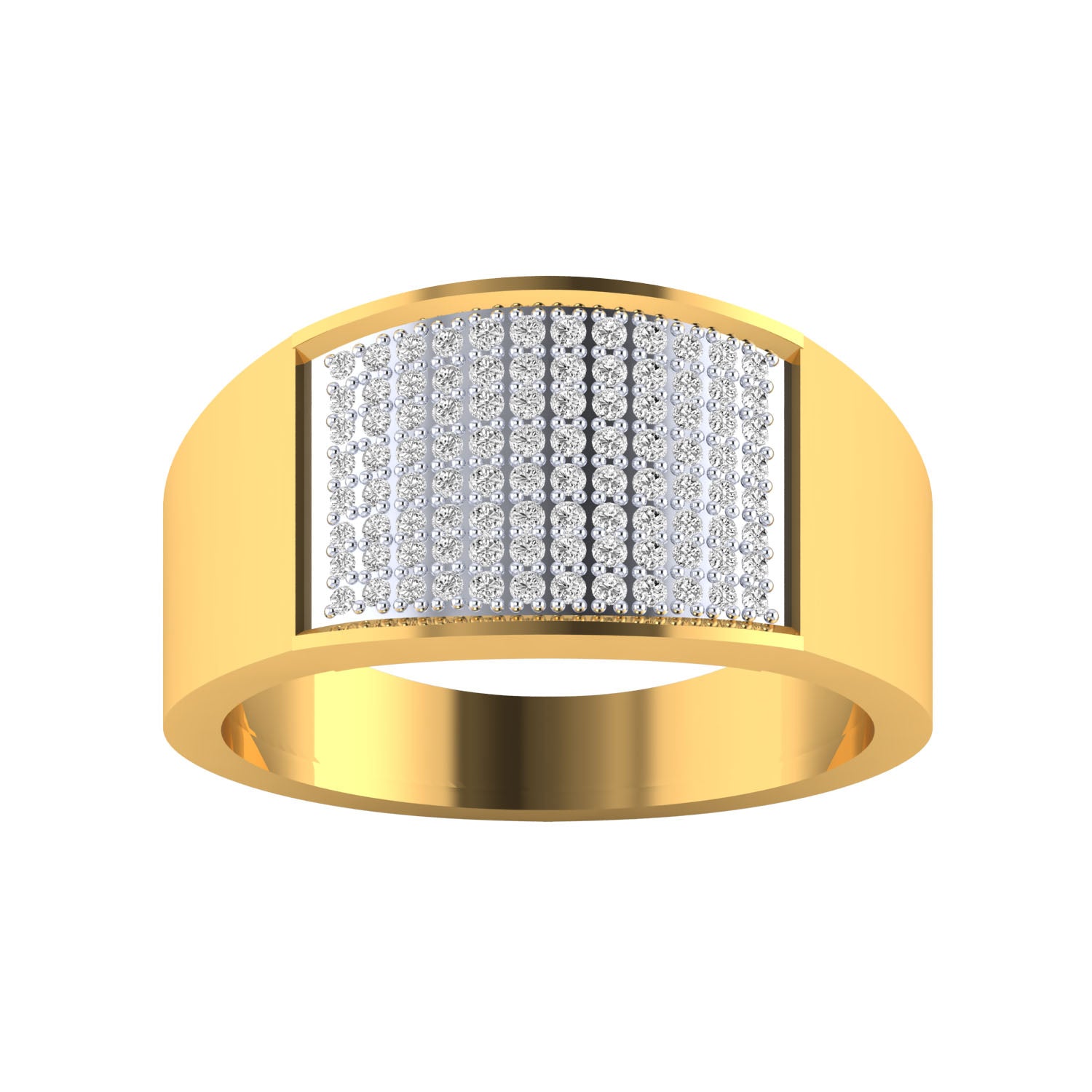 Yellow Gold Plated Sterling Silver Ring